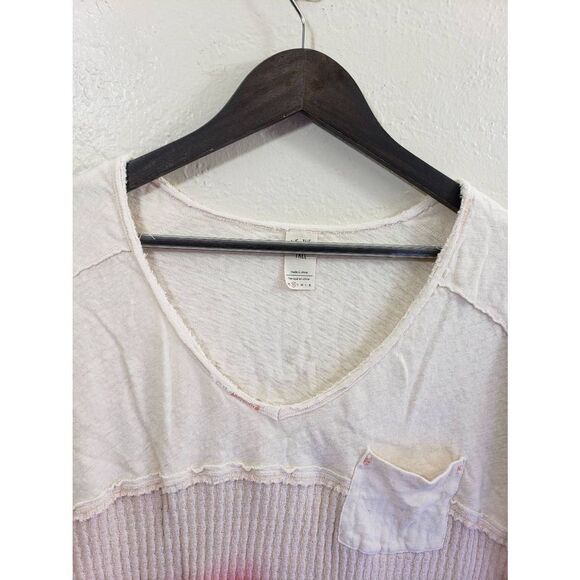 Free People Sundial Dip Dye Tee Thermal Tee size XS - Picture 9 of 13